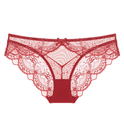 Carmine Ribbon Floral Panty