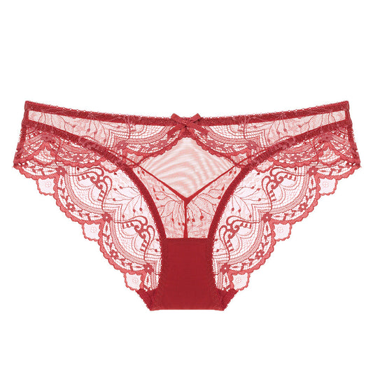 Carmine Ribbon Floral Panty